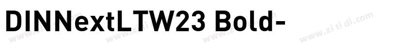 DINNextLTW23 Bold字体转换